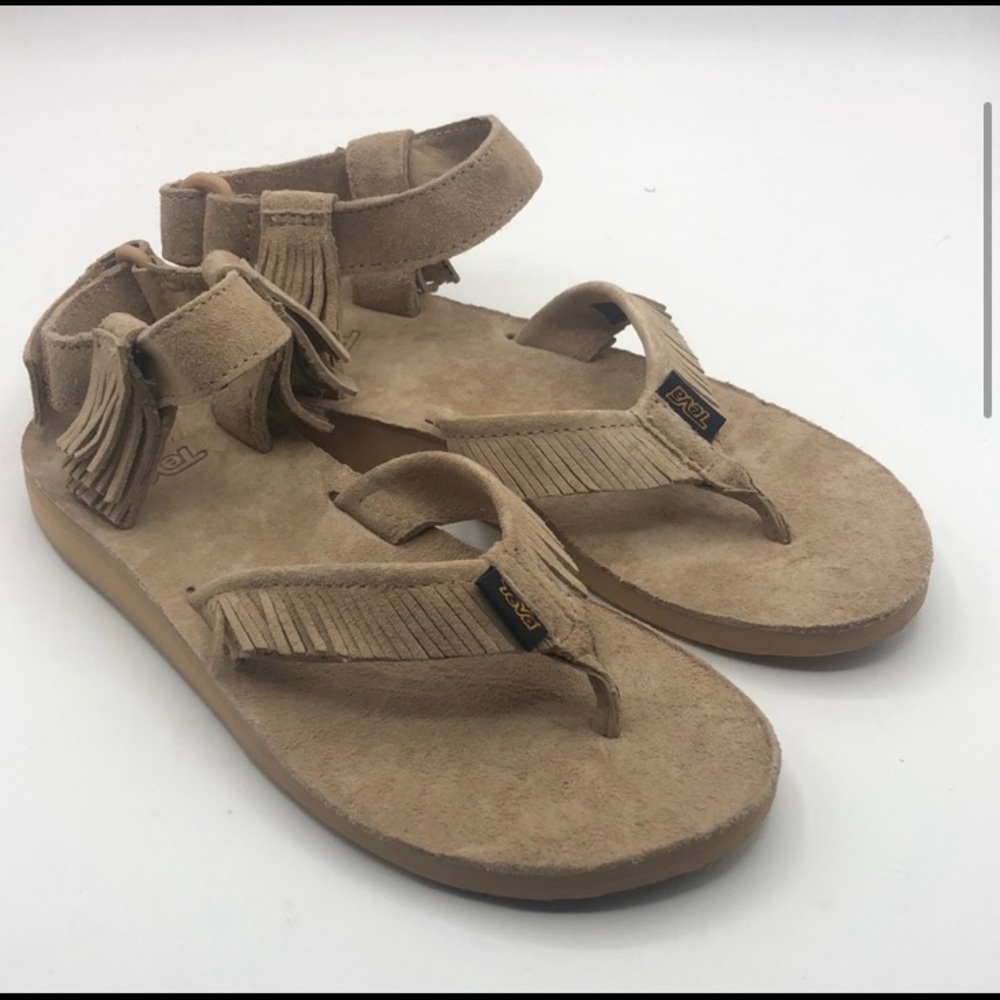 Teva Women's Original Leather Fringe Sandals